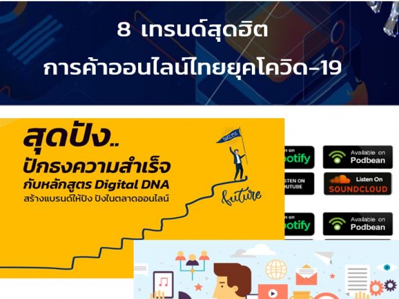 8 เทรนด์สุดฮิต การค้าออนไลน์ไทยยุคโควิด-19