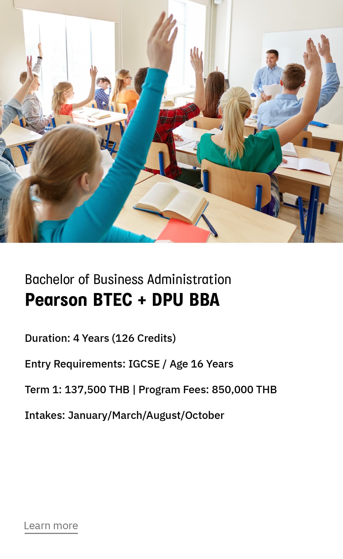 Program card image mobile